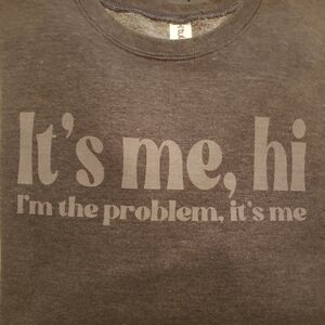 Taylor Swift I'M THE PROBLEM IT'S ME Sweatshirt Sz L